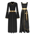 thumbnail image 1 of Kaerm Robe Tunique de Danse pour Femmes avec Manches Longues Noire G, 1 of 7