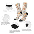thumbnail image 6 of Junzan Retro Floral Butterfly Mens Funny Socks For Men Women Colorful Fun Novelty Crew Patterned Socks, 6 of 9