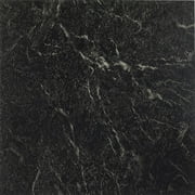 Achim Nexus Vinyl Self Stick Tile, Black, 1 Box 20 Tiles, Covers 20 Sq. ft.