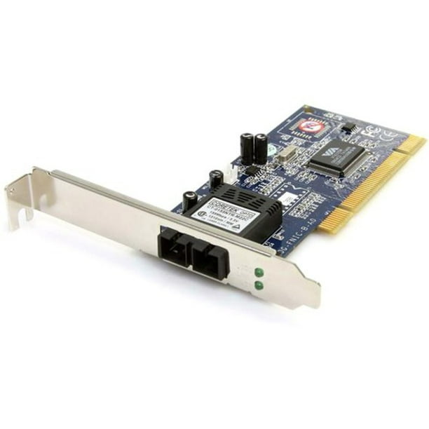 StarTech.com 100 Mbps Full/Low Profile MM SC Fiber PCI NIC Card ...