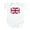 Cloud White, variant on - Union Jack UK Flag Infant Bodysuit - Baby Light Bodysuit, Size Newborn - 24 Months