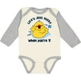 thumbnail image 3 of Inktastic Life's Ducky 1st Birthday Boys or Girls Long Sleeve Baby Bodysuit, 3 of 5