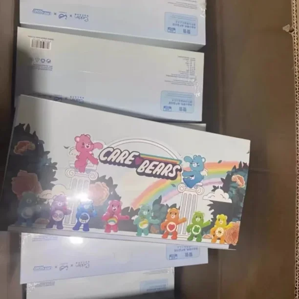 Colección de muñecos de colores originales CareBear Sky Bear, adornos, regalos de cumpleaños para niños