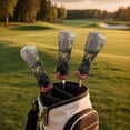 thumbnail image 2 of Uorisanigo Golf Club Covers Motorcycle Skull Driver Headcover Fairway Wood Hybrid Golf Club Head Covers, Funny Accessories, Golfer Gifts for Men & Women, Set of 3, Easy to Wear, 2 of 7