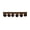 Brown, variant on Belagio 1.25" Wide x 10 Yards, Pom Trim, 1 Bolt, Black
