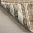 thumbnail image 3 of Rugs USA Oberlin Striped Jute Area Rug, 9' 6" x 13' 6", Daria Natural, 3 of 9