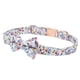 thumbnail image 3 of Collar de pajarita para perro, Collar de pajarita para gato con patrón de flores ajustable de algodón con hebilla en D para perros y gatos, 3 of 8