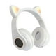 thumbnail image 2 of Auriculares Auriculares con luz intermitente LED Adorable micrófono inalámbrico recargable para juegos Auricular 5.0 compatible con Bluetooth, blanco sidaley EL000090-02B, 2 of 2