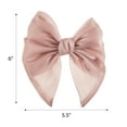 thumbnail image 4 of Scunci Bow French Hair Barrette, Pink, 1 ct, 4 of 6
