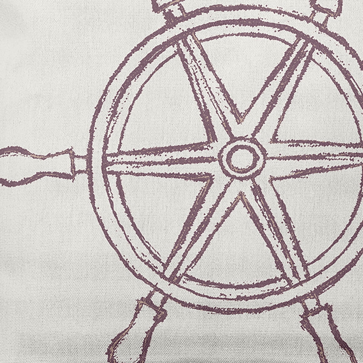 Simply Daisy 14" x 20" Large Ship Wheel Nautical Decorative Indoor Pillow