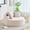 Beige, variant on Garvee 55" Oversized Round Chaise Lounge Chair, Corduroy Circle Couch with Cup Holders, Deep Seat Sofa for Living Room Bedroom, No Assembly Required, Beige