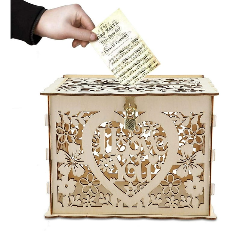 Wedding Card Box With Lock. Wedding Card Holder. Wedding Post 