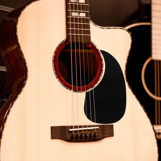 unbranded Waterdrop Protector Autoadhesivo Para Guitarra Acústica En Celuloide Negro