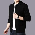 thumbnail image 2 of Suéter para hombre, ropa popular coreana, moda informal, cárdigan de punto para hombre, nuevo en sudadera, abrigos de diseñador Harajuku de alta calidad, 2 of 4