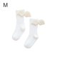 thumbnail image 5 of Niñas Bebés Hasta La Rodilla Calcetines Con Lazo Niño Otoño Invierno Ala De Ángel Algodón Peinado Estilo Español Liso Acanalado Medias Antideslizantes Gris / Xs Eigraketly AP007375-02, 5 of 6