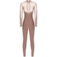 thumbnail image 4 of Alvivi Womens Long Sleeve Gymnastics Leotard Dance One Piece Figure Ice Skating Jumpsuit Dancewear Dusty Pink L, 4 of 7