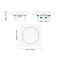 thumbnail image 4 of Interruptor de luz WiFi inteligente compatible con Alexa y Google Home con control remoto. Se requiere cable neutro de polo único. Interruptor regulador de control continuo estándar europeo Tuya con, 4 of 6