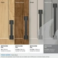 thumbnail image 4 of Amerock Lintel 6-5/16 inch (160mm) Center-to-Center Matte Black Cabinet Pull, 4 of 7