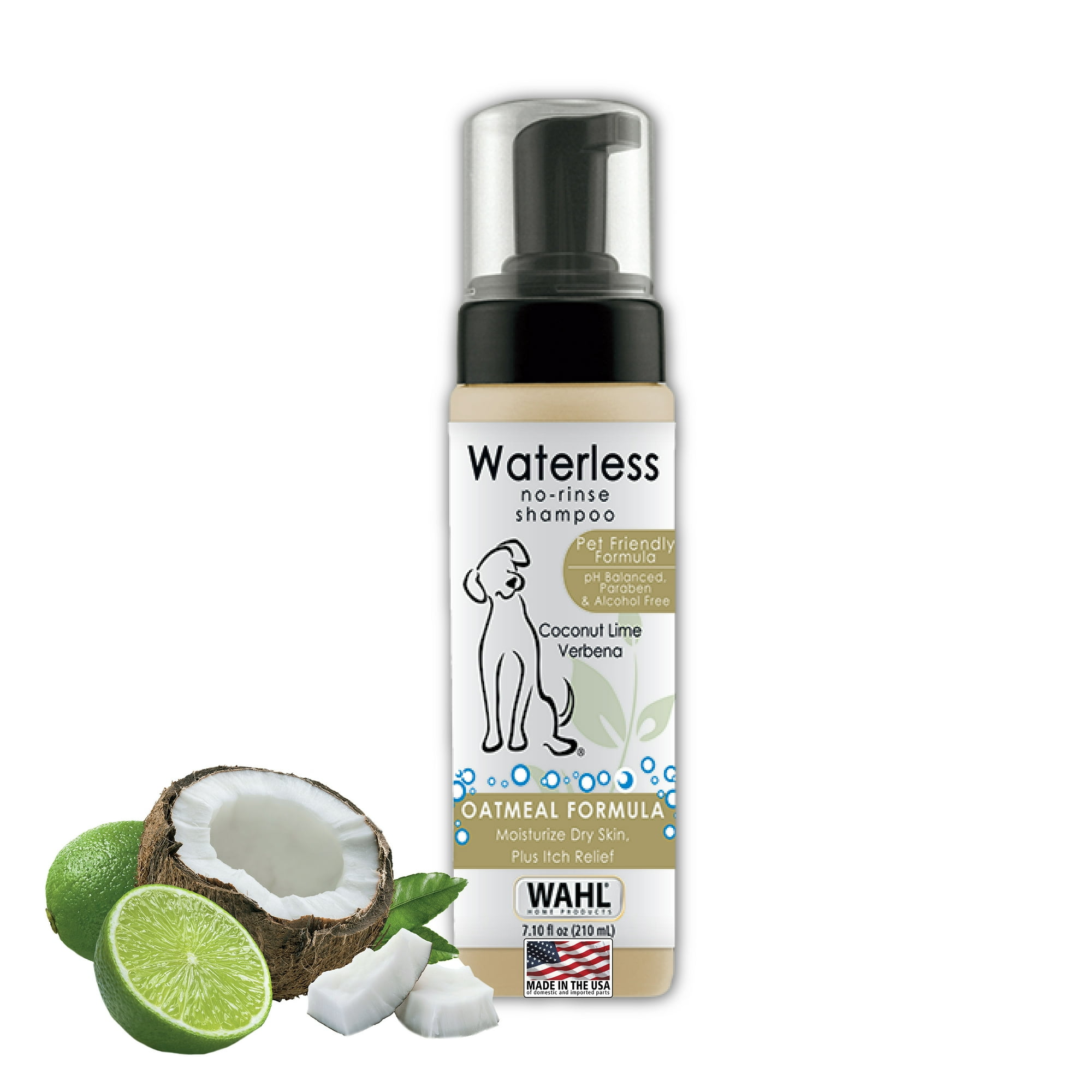 Wahl Oatmeal Dog Shampoo Concentrate, Coconut Lime Verbena Scent, 7.1 oz 820015A