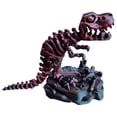 thumbnail image 1 of Impresión 3D Transfronteriza Cráneo Integrado Las Articulaciones Del Tyrannosaurus Rex Pueden Moverse Libremente Adornos Modelo Mano Dinosaurio (rojo Negro) Rojo, 1 of 9