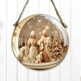thumbnail image 5 of JLFNYA Christmas Wreaths Clearance,Christmas Birth Sublimation Religious Decoration Wreath Hanging Christmas Tree Hanging,Christmas Door Decorations Clearance, 5 of 7