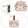 thumbnail image 6 of CoudarTitie Bow Shape Soap Dispenser Ceramic Hand Soap Bottle Decorative Cute Lotion Bottle with Pump for Lotion Shampoo Kitchen Bathroom Pink, 6 of 7