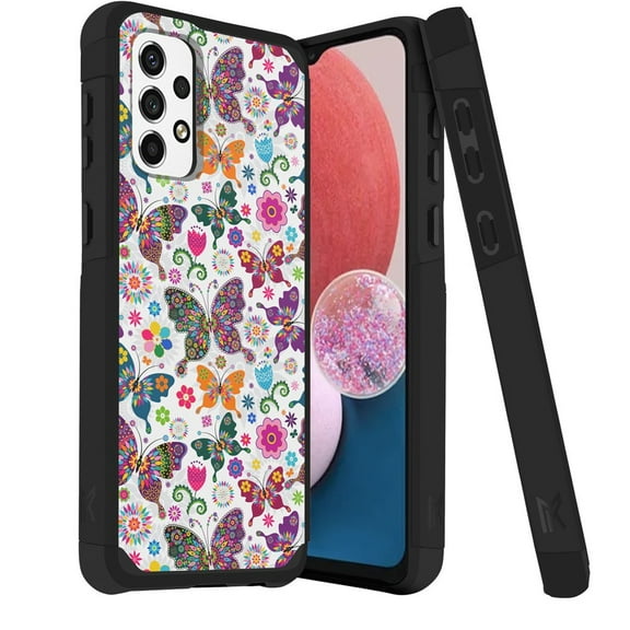 For Samsung A13 4G LTE SM-A135 Shockproof Cover Phone Case - mk Color Butterfly
