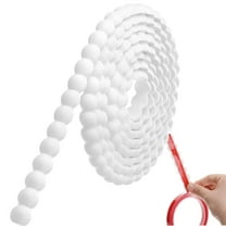 Flexible Molding Trim Decorative Bead Pearl Mirror Frame Border Wall Molding Trim DIY Wall Trims Caulk Strip for Decorative Lace Strip for Walls Mirror Window Frame Home Decoration,White,10 ft