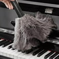thumbnail image 7 of 2 Pack Retractable Feather Duster - Genuine Ostrich Feathers, Fluffy and Natural Feather Duster Anti-Static,Reusable Eco-Friendly Handheld Cleaning for Keyboard/Home,Car,Office(10 to 15 Inches), 7 of 7