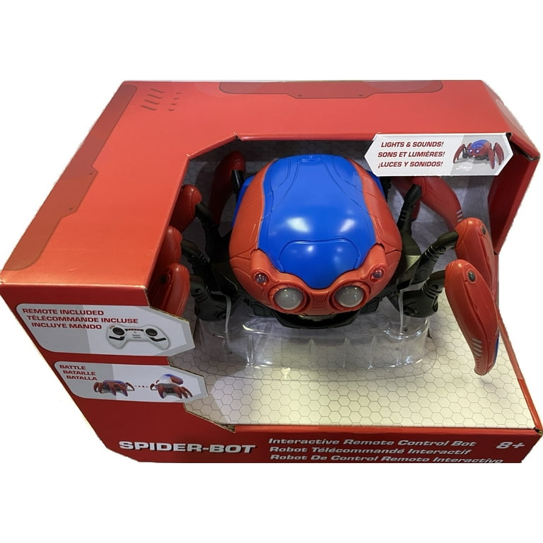 Disney Spider Man Interactive Remote Control Spider Robot Toy 360 Movement 8 Batteries Included