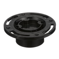 Oatey 43556 ABS 3" x 4" Closet Flange with Plastic Ring - Black