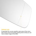 thumbnail image 4 of Unique Bargains 1 Pcs Reemplazo de vidrio del espejo retrovisor derecho calefaccionado blanco con ajuste trasero para BMW F20 F22 F30, 4 of 6