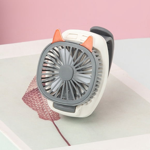 Uuiauoio Mini Portable Fan, Small and Powerful, Cute Design 3 Speed Personal Handheld fan and Desktop, Lightweight USB Rechargeable for Travel Lash Makeup Girl Women Summer Gift