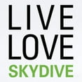 thumbnail image 2 of CafePress - Live Love Skydive Infant Bodysuit - Baby Light Bodysuit, Size Newborn - 24 Months, 2 of 4