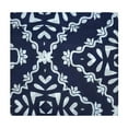 thumbnail image 4 of Wrapables Medium Foldable Tote Nylon Reusable Grocery Bags, Navy Deco, 4 of 6