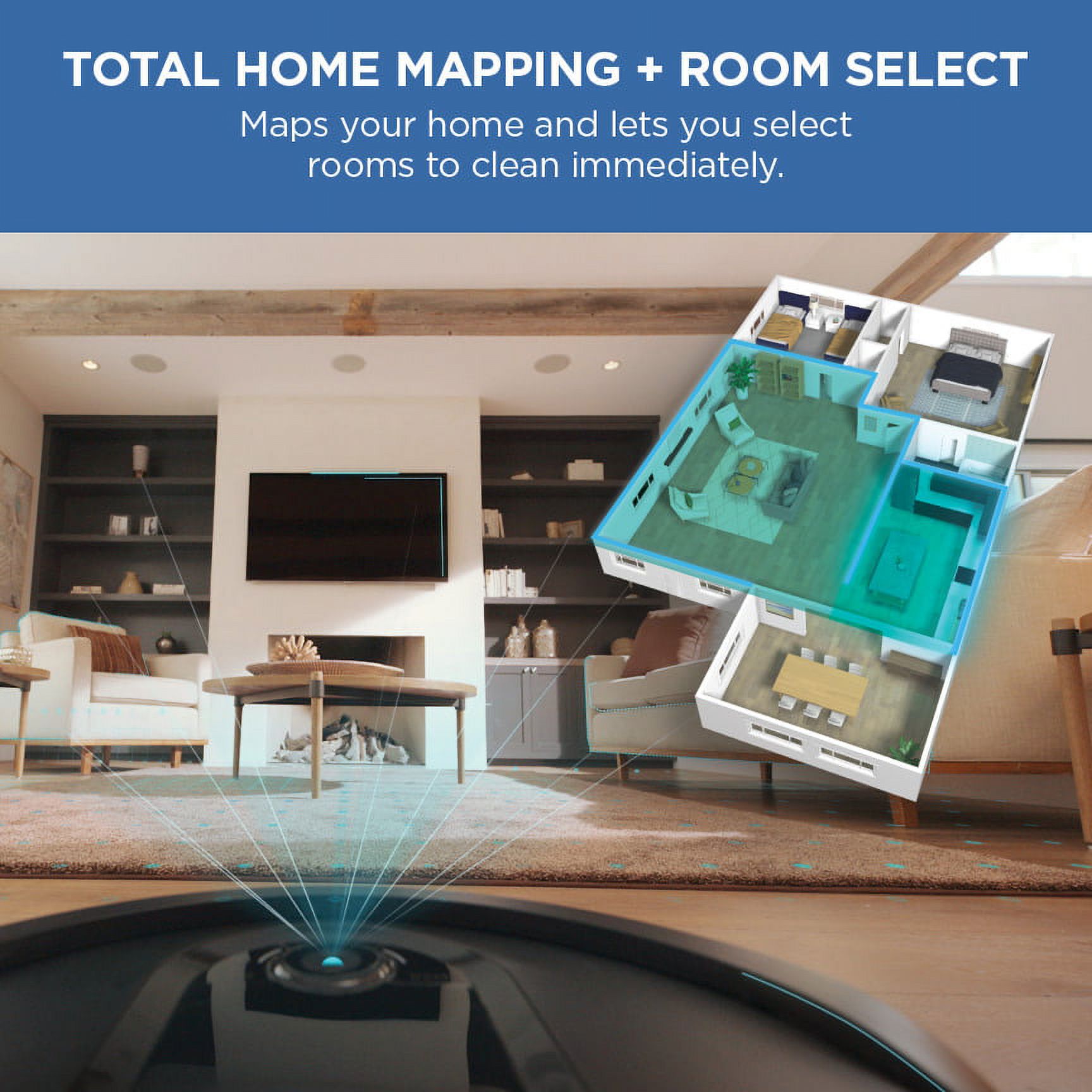 Shark IQ Robot Vacuum with XL Self-Empty Base, Home Mapping, Self-Cleaning Brushroll, Wi-Fi,RV1000AE - image 4 of 11
