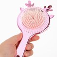 thumbnail image 3 of Paddle Hair Brush Antler Style Massage Comb Hair Comb Paddle Hairbrush with Handle, 3 of 8