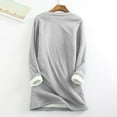 thumbnail image 4 of Winter clothing for women Winter O Neck Top Thermal Women Underwear Thick Sweatshirt Blouse Women Patchwork Christmas Crew Neck Top, 4 of 4