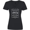 thumbnail image 3 of Inktastic Limited Edition 1972 One of a Kind Women's V-Neck T-Shirt, 3 of 5