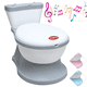 thumbnail image 1 of Baño Entrenador para Niños Sonido de Descarga Asiento Acolchado Antisalpicaduras Antideslizante Diseño Realista - Gris, 1 of 7