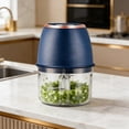 thumbnail image 5 of WUXIAB Cordless Mini Processor,Meat Vegetable Chopper,Electric Food Chopper,Easy To Clean,USB Rechargeable Electric Garlic Grinder 300ml,6-Blade Food Chopper for Meat Veggies,Cordless Mini Processor, 5 of 7