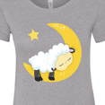 thumbnail image 4 of Inktastic Cute Sheep, Sleeping Sheep, Moon, Stars, Sleepy Women's T-Shirt, 4 of 5