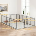 thumbnail image 3 of PawHut Dog Playpen, 16 Panels Dog Fence w/ Straps, 31.5" H, for Medium Dogs, 3 of 10