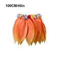 thumbnail image 3 of Minnieouse de flores de hojas hawaianas, fiesta Bohemia Artificial, ropa de baile elástica hawaiana, vestido de Hula, disfraz de playa, puesta en Disfraces de disfraces Naranja (100 CM/40 pulgadas) Minnieouse AP016763-15, 3 of 6
