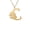 C, variant on Initial Letters Necklace with Rose for Women Stainless Steel 26 Alphabet Pendant Charm with Chain Gold Plated L