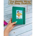 thumbnail image 2 of Small Photo Album 4x6 – Clear Pages, Linen Cover with Front Window, Pack of 2, Each Album Holds 52 Photos, Small Brag Book for 4x9 Pictures, Dark Green Fabric, 2 of 5