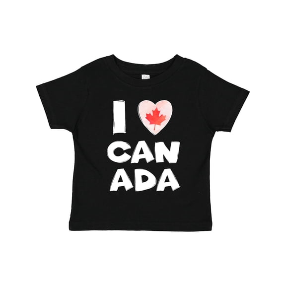 Inktastic I Love Canada Heart with Maple Leaf Boys or Girls Toddler T-Shirt
