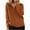 Orange, variant on Kiplyki Fall Cardigan for Women New Autumn/winter Striped Thread Coat Loose Knit Zipper Long Sleeve Lapel Tops