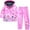 Pink, variant on 18Months-5years Toddler Girl Baby Kid Waterproof Jackets Hooded Floral Printed Long Sleeve Pants Rainproof Outwear Suit Raincoats Pink 5 Years