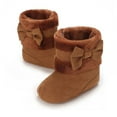 thumbnail image 5 of Cethrio Kids Girls Snow Boots, Warm Non Slip Thicken 2025 Winter Shoes Brown Size 6.5 Toddler, 5 of 6